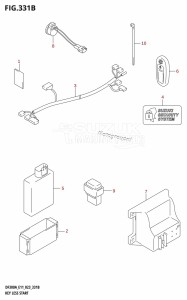 DF250A From 25003P-340001 (E11 E40)  2023 drawing KEY LESS START ((022,023):(E03,E11))