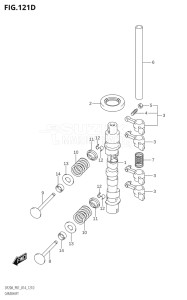 01504F-410001 (2014) 15hp P01-Gen. Export 1 (DF15A  DF15AR) DF15A drawing CAMSHAFT (DF15A:P01)