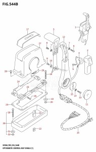 DF20A From 02002F-610001 (P03)  2016 drawing OPT:REMOTE CONTROL ASSY SINGLE (1) (DF9.9BR:P03)