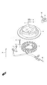 Outboard DF 9.9B drawing Magneto Manual Starter