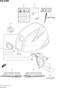 03003F-140001 (2021) 30hp P01-Gen. Export 1 (DF30A   DF30AR   DF30AT   DF30ATH) DF30A drawing ENGINE COVER (020:(DF30AR,DF30AQ))