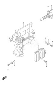 Outboard DF 90A drawing Rectifier/Ignition Coil