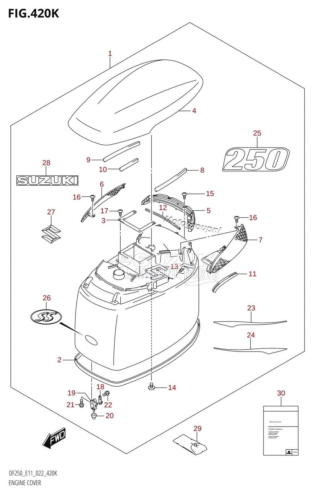 ENGINE COVER (DF250ST)