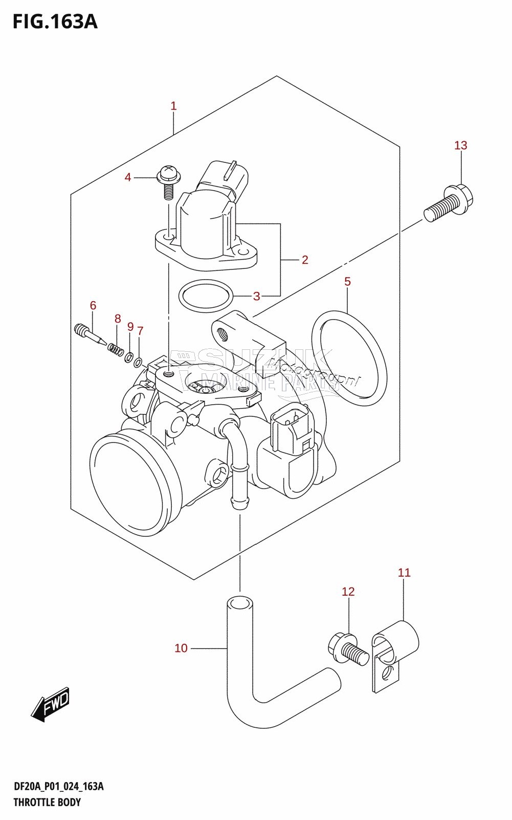 THROTTLE BODY (DF9.9B,DF15A,DF20A,DF20ATH)