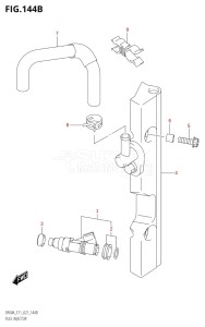 05003F-240001 (2022) 50hp E01 E11-Gen. Export 1-and 2 (DF50AT  DF50AT  DF50ATH  DF50ATH) DF50A drawing FUEL INJECTOR (E40)