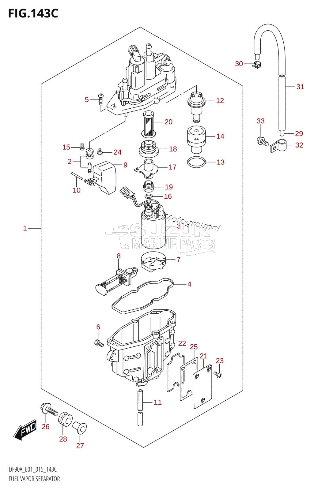 FUEL VAPOR SEPARATOR (DF70ATH:E01)