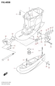 DF250 From 25005F-140001 (E40)  2021 drawing DRIVE SHAFT HOUSING (XX-TRANSOM)