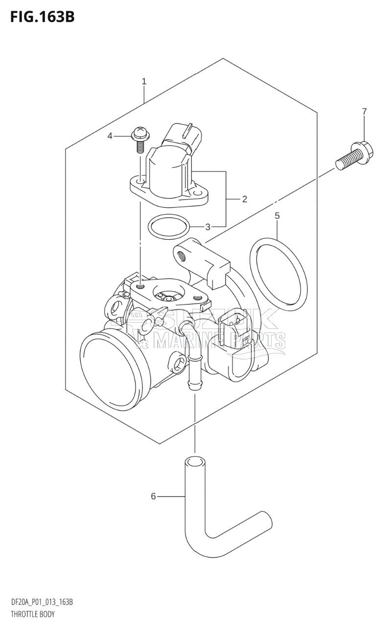 THROTTLE BODY (DF9.9BR:P01)