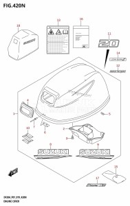 DF20A From 02002F-240001 (E01 E40)  2022 drawing ENGINE COVER (DF20AT,DF20ATH)