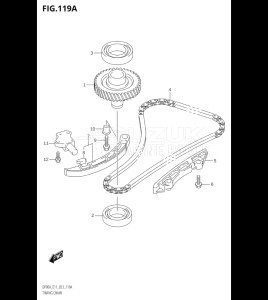 07501F-340001 (2023) 75hp E03-USA (DF75AT) DF75A drawing TIMING CHAIN