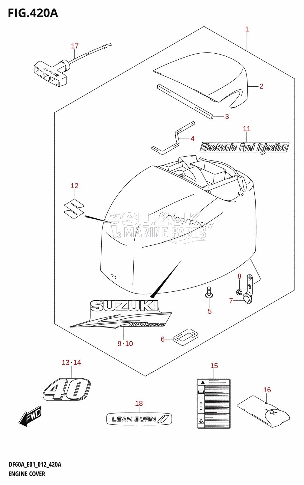 ENGINE COVER (DF40A:E01)