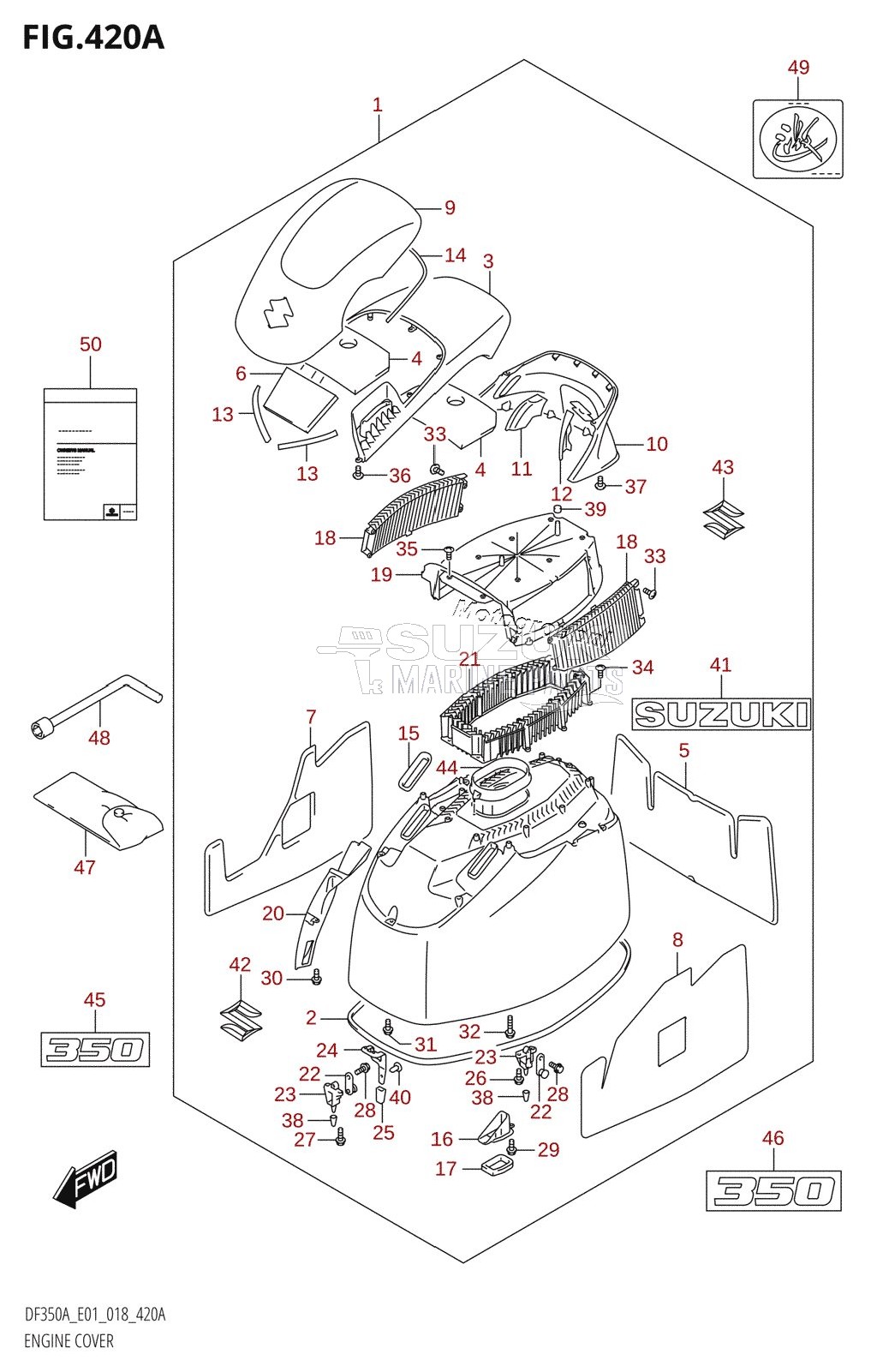 ENGINE COVER (DF350A)