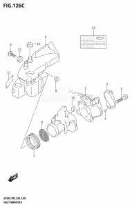 DF20A From 02002F-140001 (E03 P03)  2021 drawing INLET MANIFOLD (DF20A,DF20AT,DF20ATH)