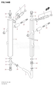 DF350A From 35001F-710001 (E01)  2017 drawing FUEL INJECTOR (E40)