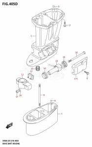 DF40A From 04004F-810001 (E34-Italy)  2018 drawing DRIVE SHAFT HOUSING (DF60AQH:E01,DF60AQH:E40)