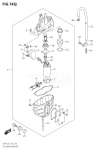 08002F-610001 (2016) 80hp E01 E40-Gen. Export 1 - Costa Rica (DF80A) DF80A drawing FUEL VAPOR SEPARATOR (DF90ATH:E01)