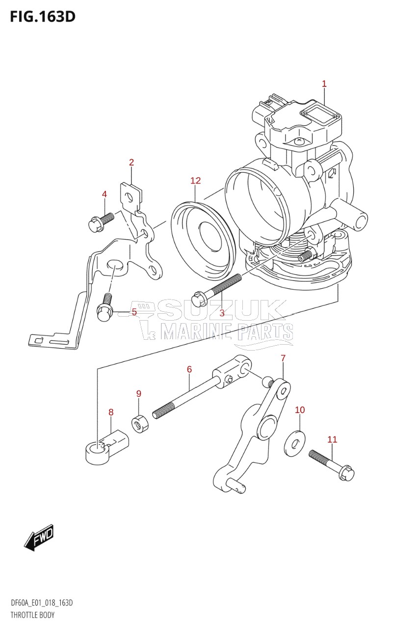 THROTTLE BODY (DF40AST)