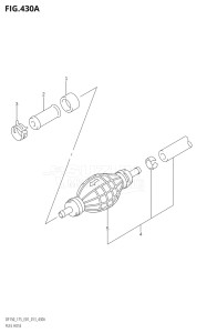 15002Z-310001 (2013) 150hp E01 E40-Gen. Export 1 - Costa Rica (DF150Z) DF150Z drawing FUEL HOSE