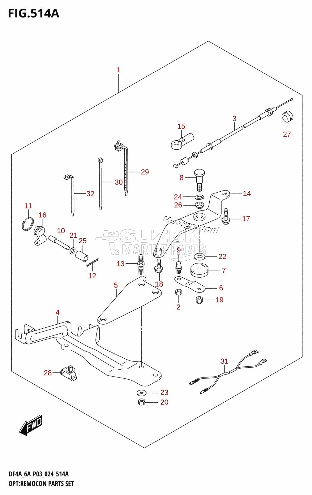 OPT:REMOCON PARTS SET