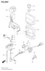 DF250Z From 25003Z-910001 (E03 E40)  2019 drawing PTT SWITCH /​ ENGINE CONTROL UNIT (DF250ST)