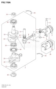 DT40 From 04005-310001 ()  2013 drawing CRANKSHAFT (DT40W:P40)