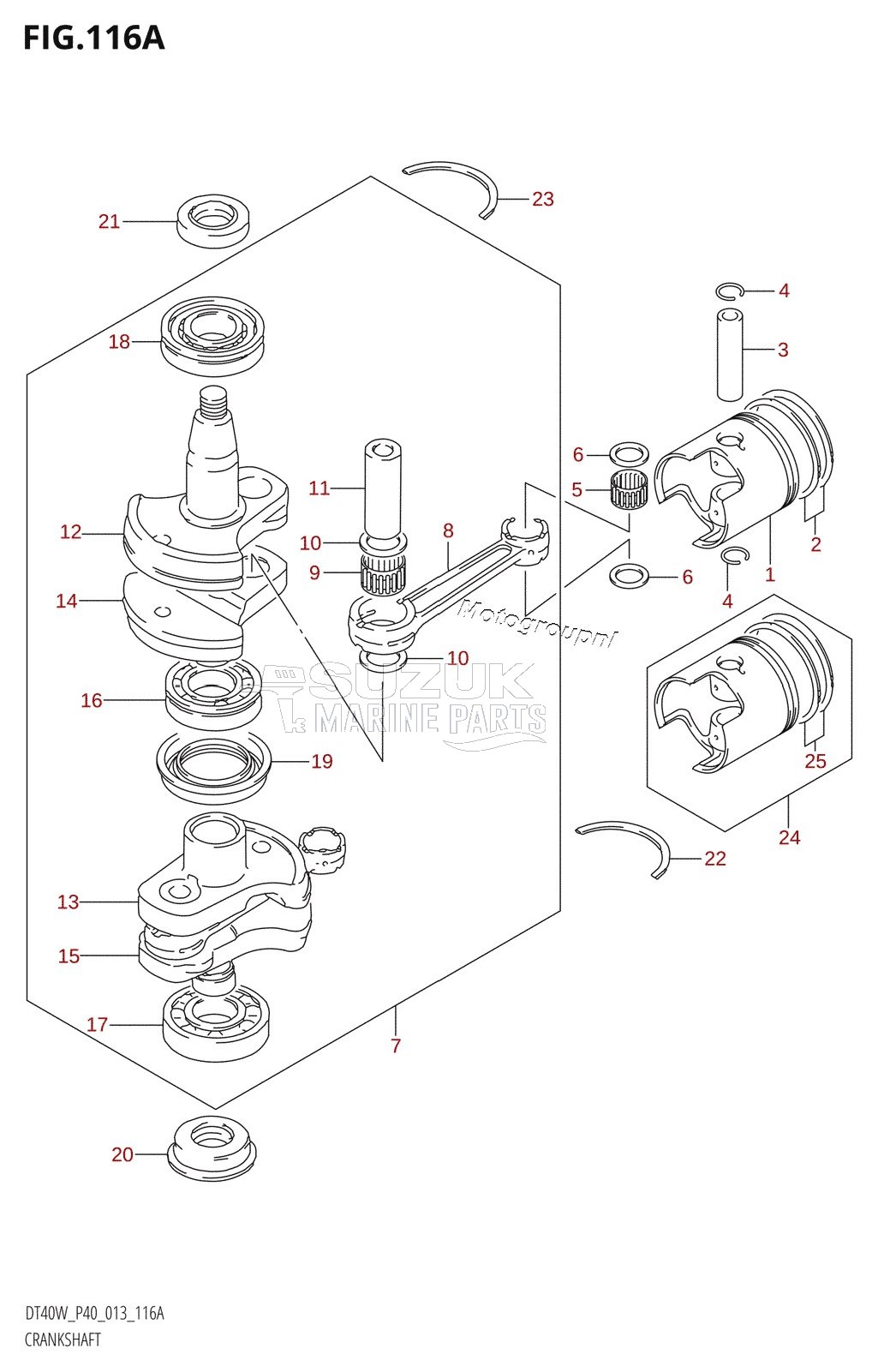 CRANKSHAFT (DT40W:P40)