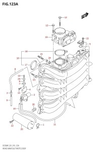 DF175AP From 17503P-910001 (E01 E40)  2019 drawing INTAKE MANIFOLD /​ THROTTLE BODY