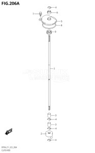 08002F-240001 (2022) 80hp E01 E40-Gen. Export 1 - Costa Rica (DF80AT  DF80AT) DF80A drawing CLUTCH ROD