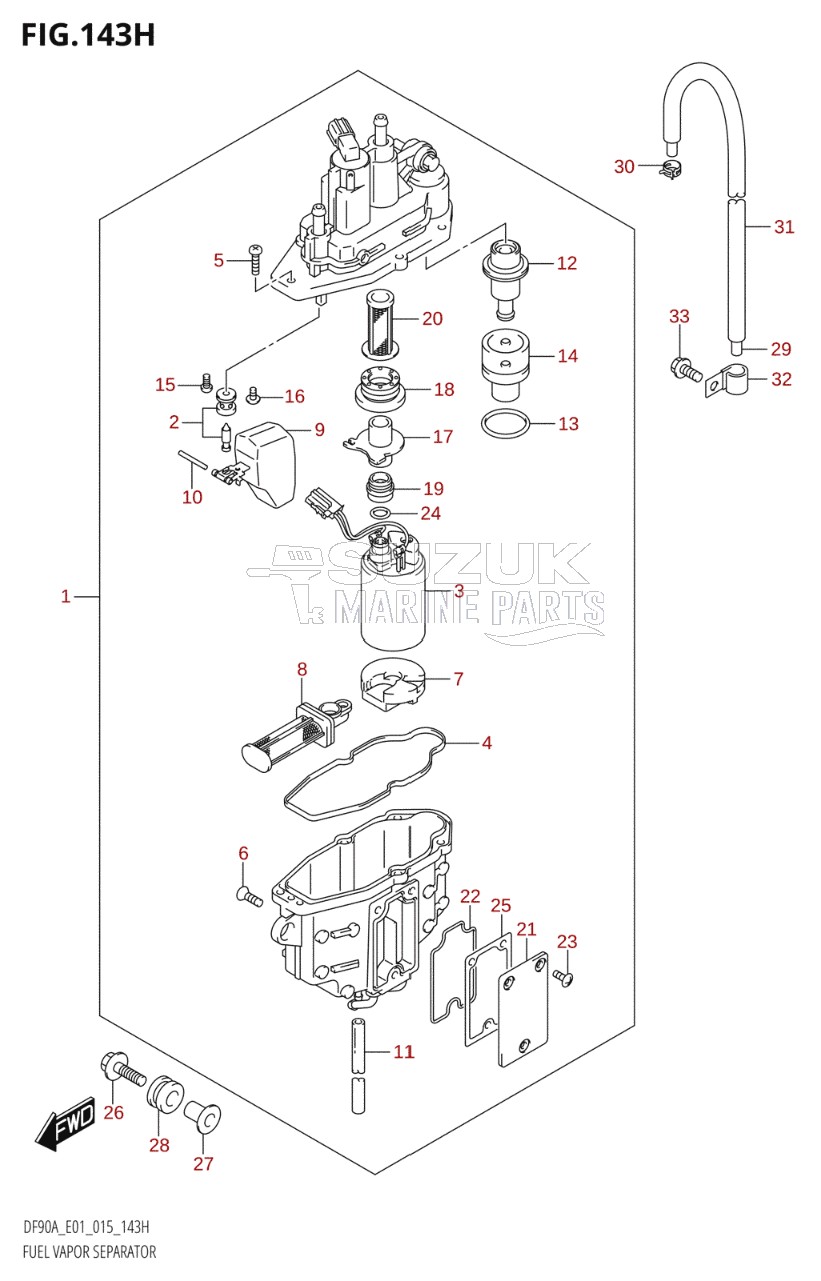 FUEL VAPOR SEPARATOR (DF90A:E40)