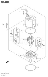 22503F-210001 (2012) 225hp E03-USA (DF225T) DF225T drawing PTT MOTOR (DF225Z:E03:(X-TRANSOM,XX-TRANSOM))