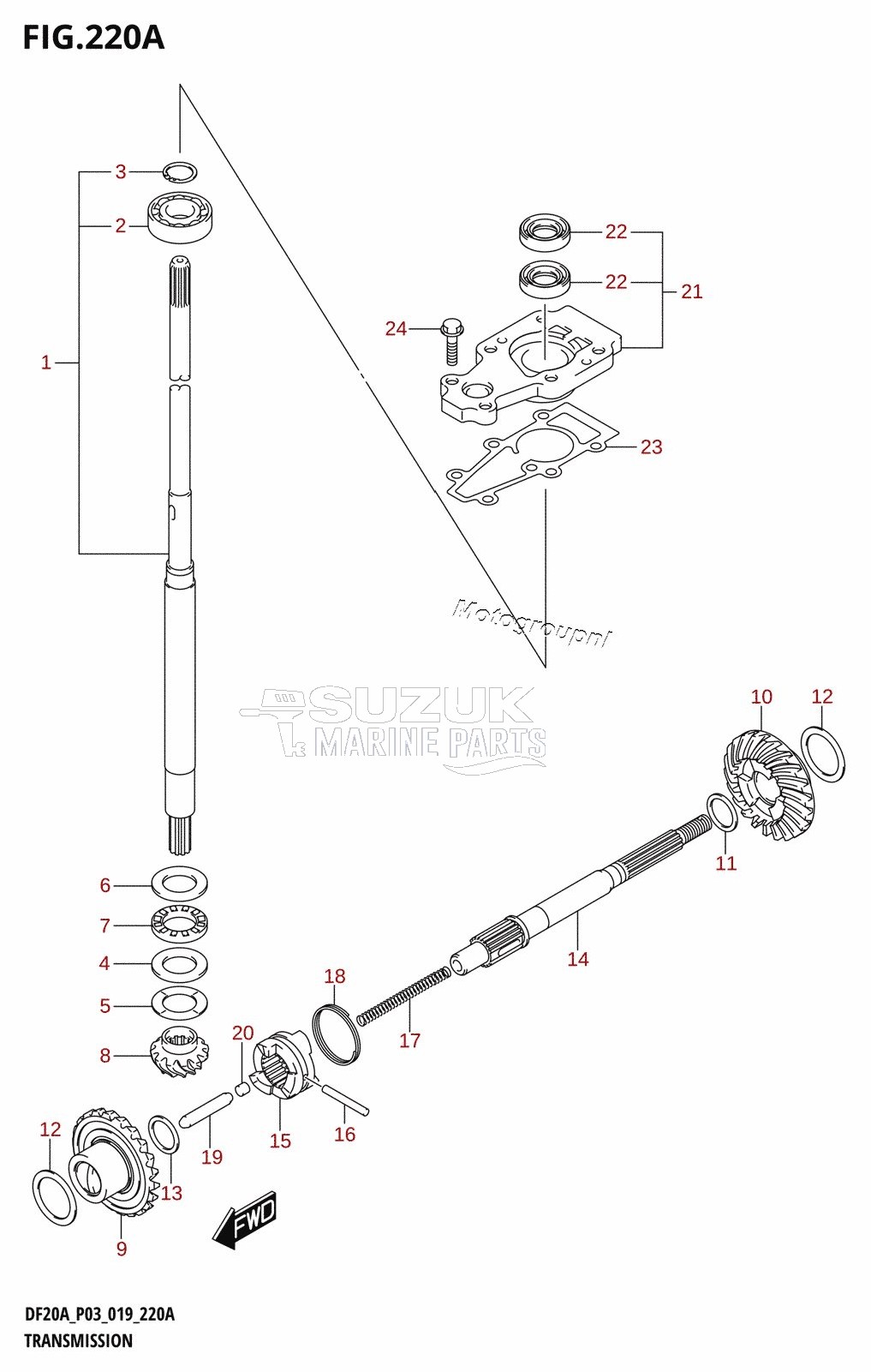 TRANSMISSION (DF9.9B,DF15A,DF20A)