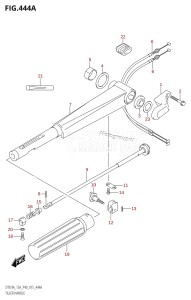 DT15A From 01503K-510001 (P36)  2015 drawing TILLER HANDLE (DT9.9A:P40)