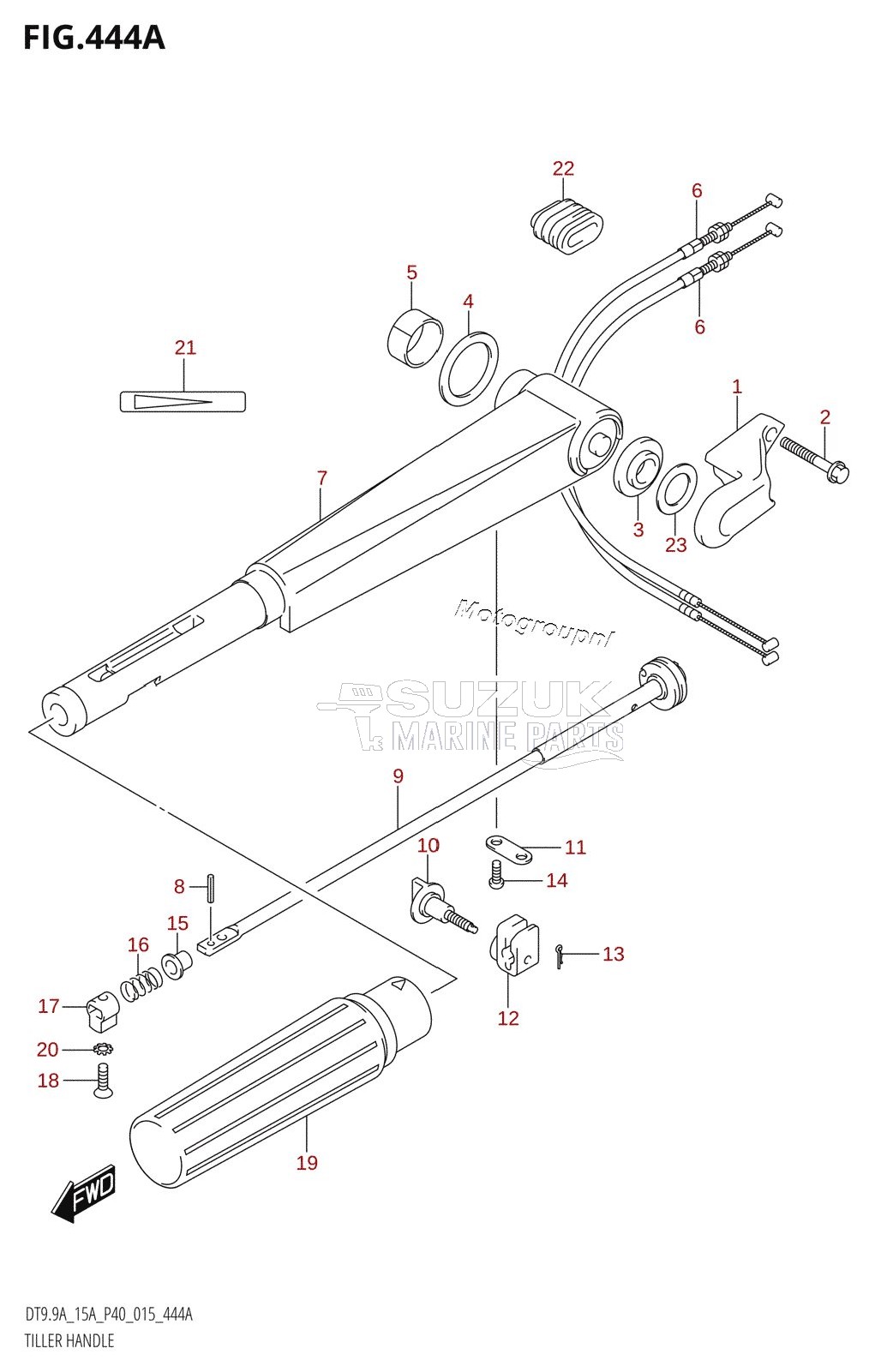 TILLER HANDLE (DT9.9A:P40)