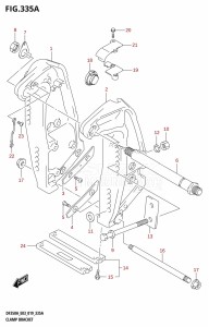 DF350A From 35001F-910001 (E03)  2019 drawing CLAMP BRACKET