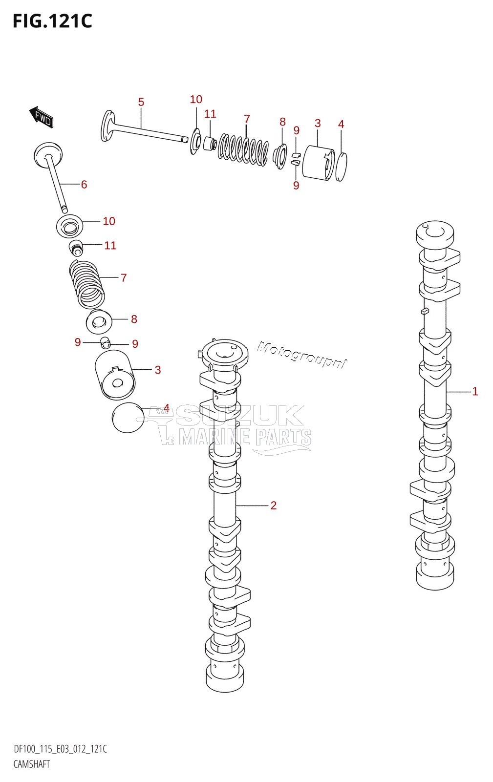 CAMSHAFT (DF115Z:E03)