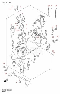 DF40A From 04003F-210001 (E01)  2012 drawing HARNESS (DF40A:E01)