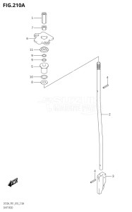 02002F-810001 (2018) 20hp P01 P40-Gen. Export 1 (DF20A  DF20AR  DF20AT  DF20ATH) DF20A drawing SHIFT ROD