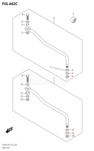 DF9.9B From 00995F-410001 (P03)  2014 drawing DRAG LINK (DF15AR:P03)