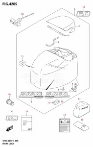 DF40A From 04003F-710001 (E01)  2017 drawing ENGINE COVER (DF60AVT:E40)