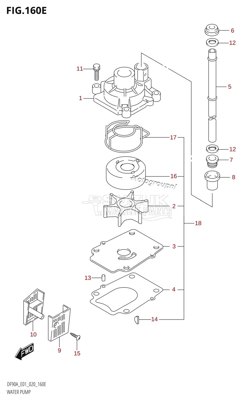 WATER PUMP (DF90ATH:E01)