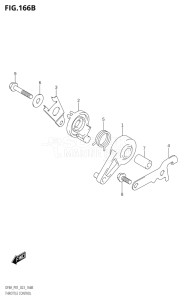 00994F-340001 (2023) 9.9hp P01-Gen. Export 1 (DF9.9A) DF9.9A drawing THROTTLE CONTROL (DF8AR)