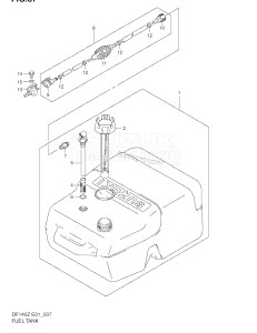 DF140 From 14000Z-251001 ()  2002 drawing FUEL TANK (PLASTIC)