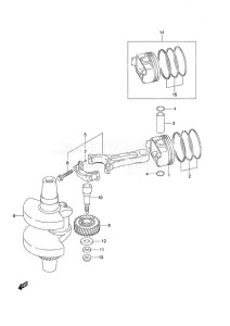 DF 25 V-Twin drawing Crankshaft