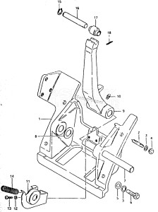 DT65 From 6501-2xxxx ()  1982 drawing CYLINDER SUPPORT (TVZ)