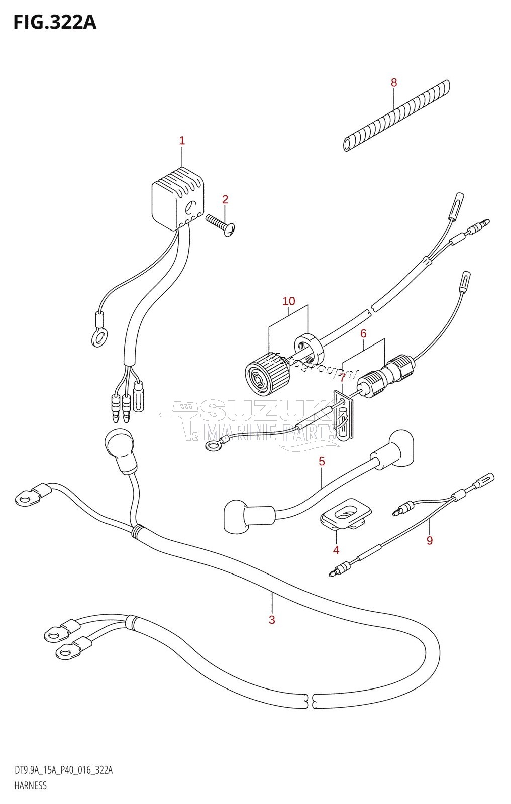 HARNESS (DT15A:P40:E-STARTER)