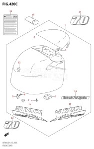 DF90A From 09003F-310001 (E01 E40)  2013 drawing ENGINE COVER (DF70ATH:E01)