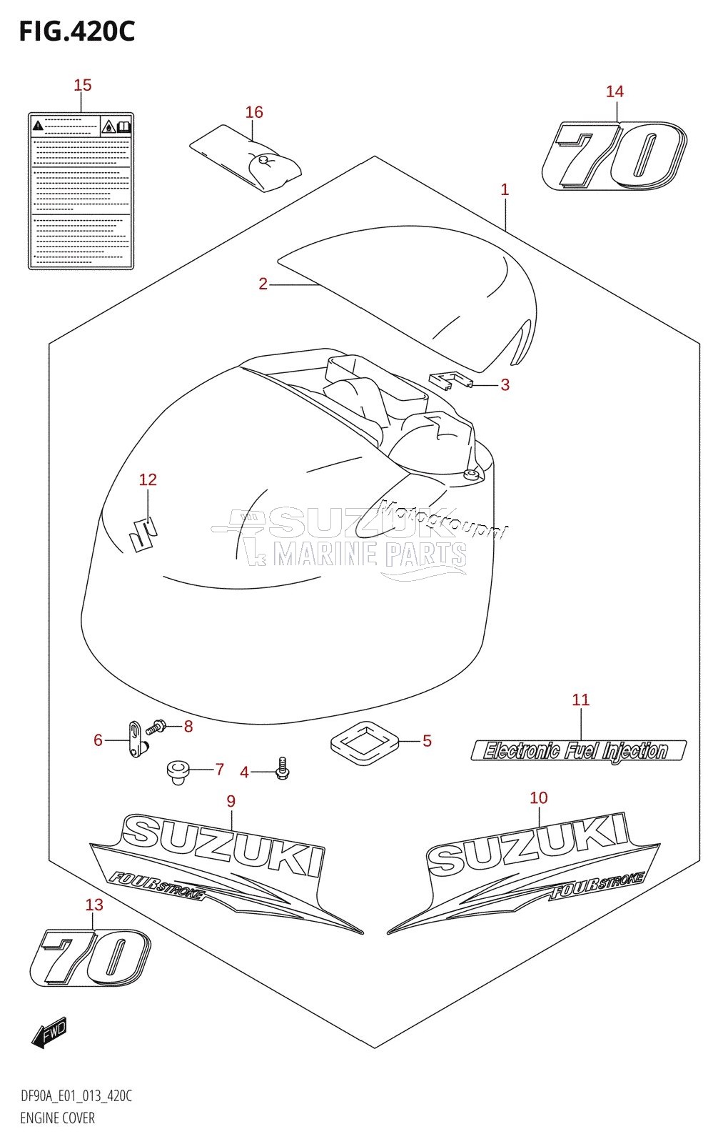 ENGINE COVER (DF70ATH:E01)