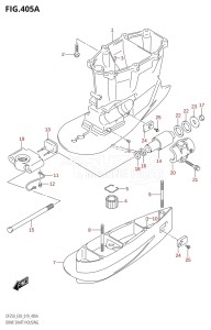 DF250 From 25003F-910001 (E03)  2019 drawing DRIVE SHAFT HOUSING (DF225T,DF225Z,DF250T,DF250Z)