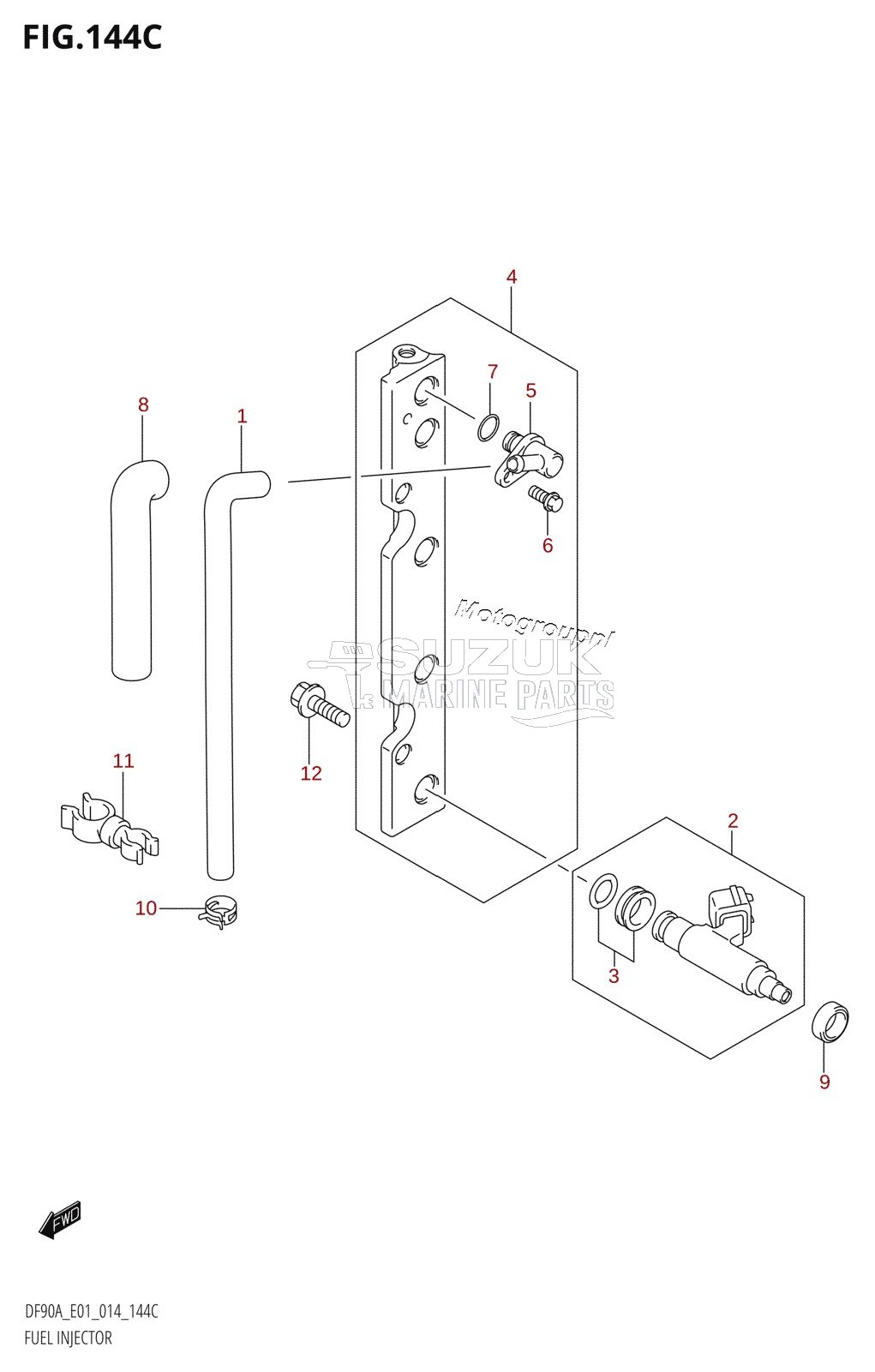 FUEL INJECTOR (DF70ATH:E01)