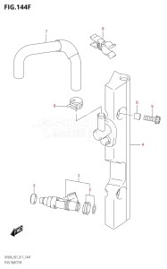 04003F-710001 (2017) 40hp E01-Gen. Export 1 (DF40A  DF40AQH  DF40ATH) DF40A drawing FUEL INJECTOR (DF50ATH:E01)